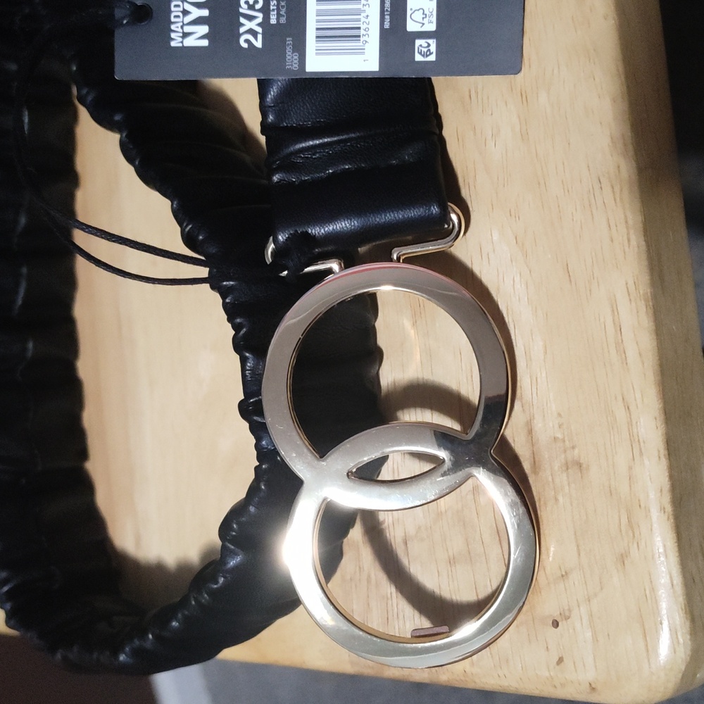 Steve Madden Black Belt Elastic